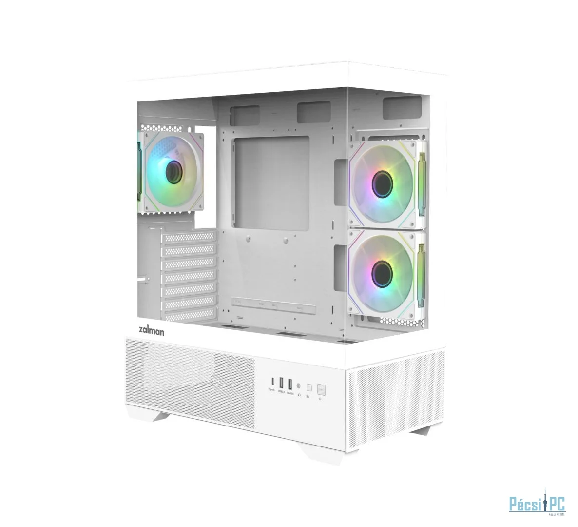 Zalman Chronix V2 RGB Tempered Glass White