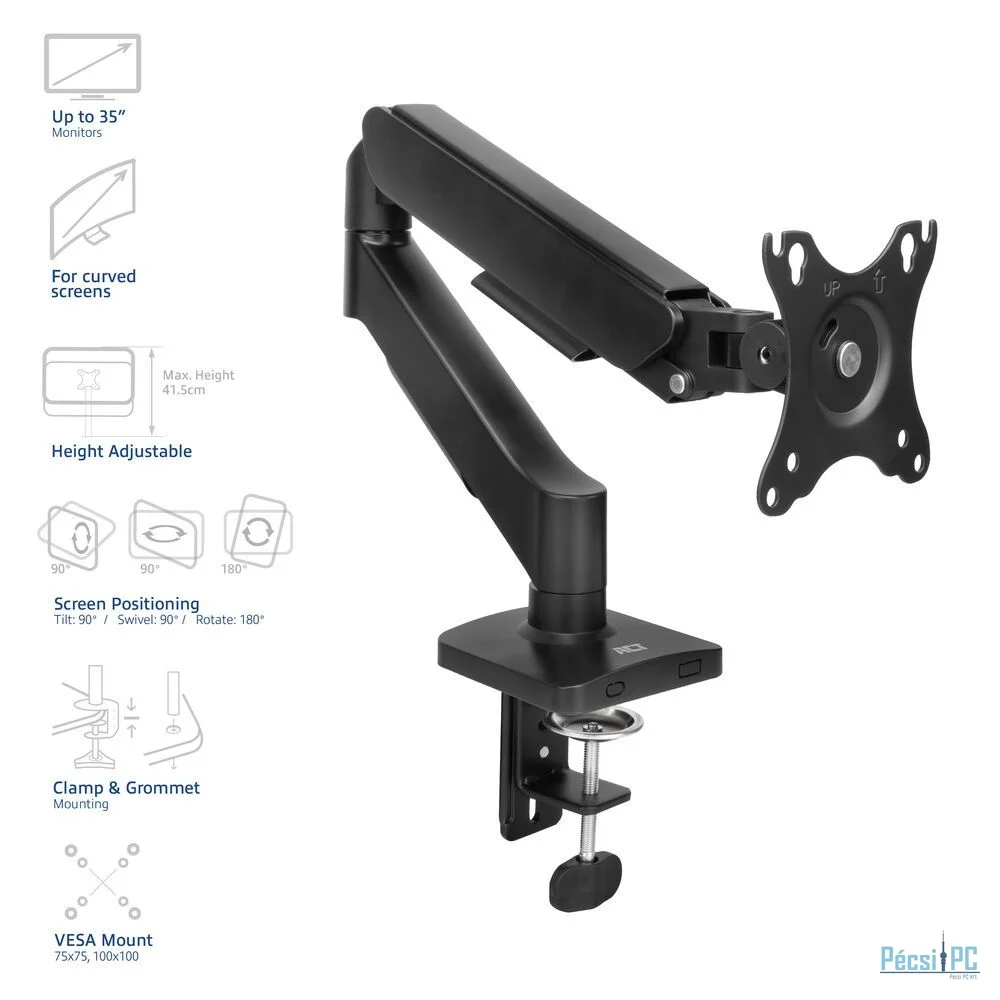 ACT AC8313 Gas Spring Single Monitor Arm 17