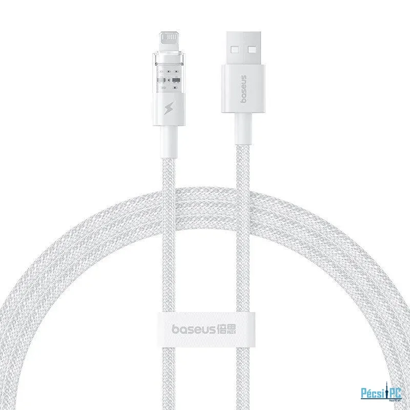 Baseus Gem USB to IP lightning 2.4A fast charging cable 1m White