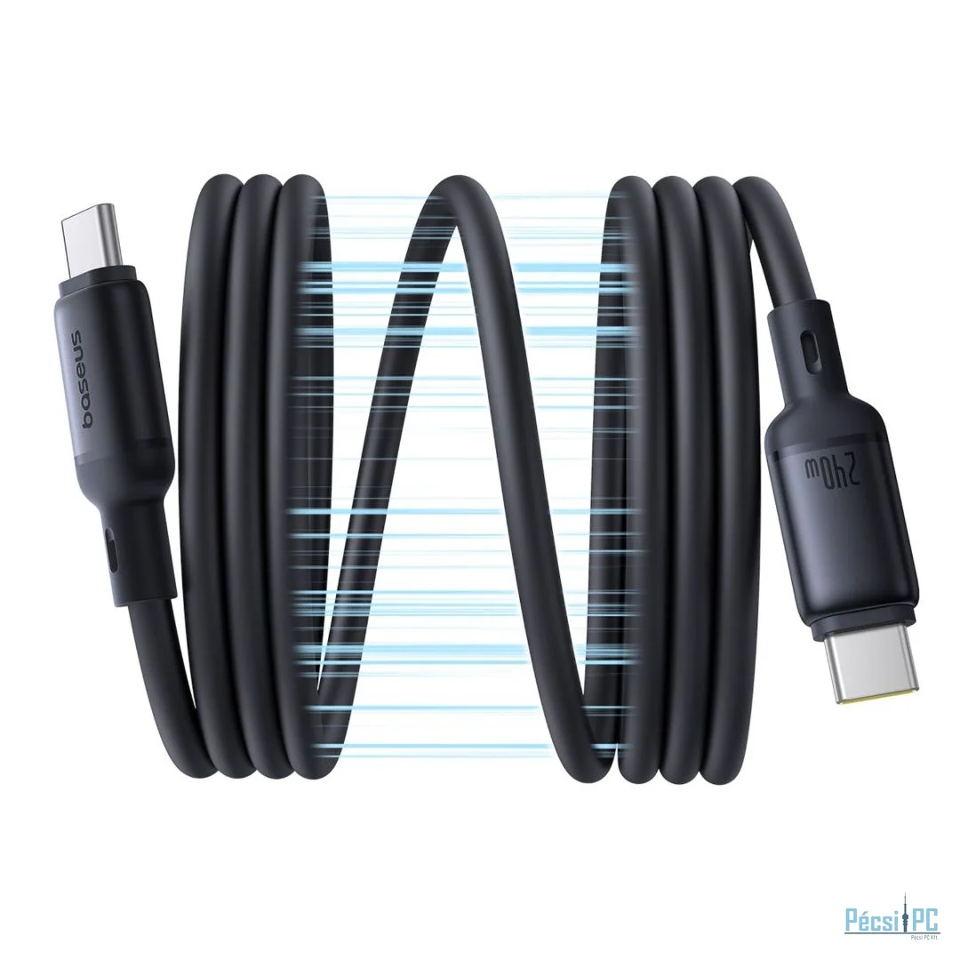Baseus PicoGo Magnetic Charging Cable USB-C 240W 1m Black