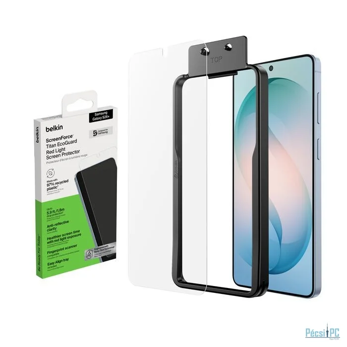 Belkin ScreenForce Titan EcoGuard Red Light Screen Protector for Samsung Galaxy S26+