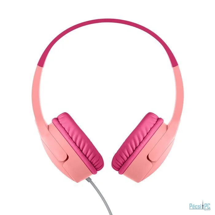 Belkin SoundForm Mini Wired On-Ear Headphones for Kids Pink