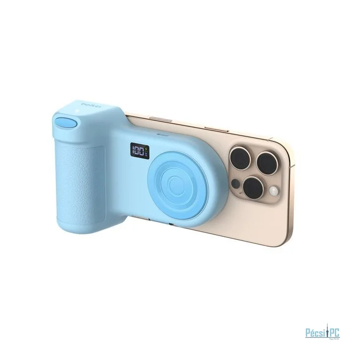 Belkin Stage PowerGrip Magnetic Charging Camera Grip with 9300mAh PowerBank Ice Blue