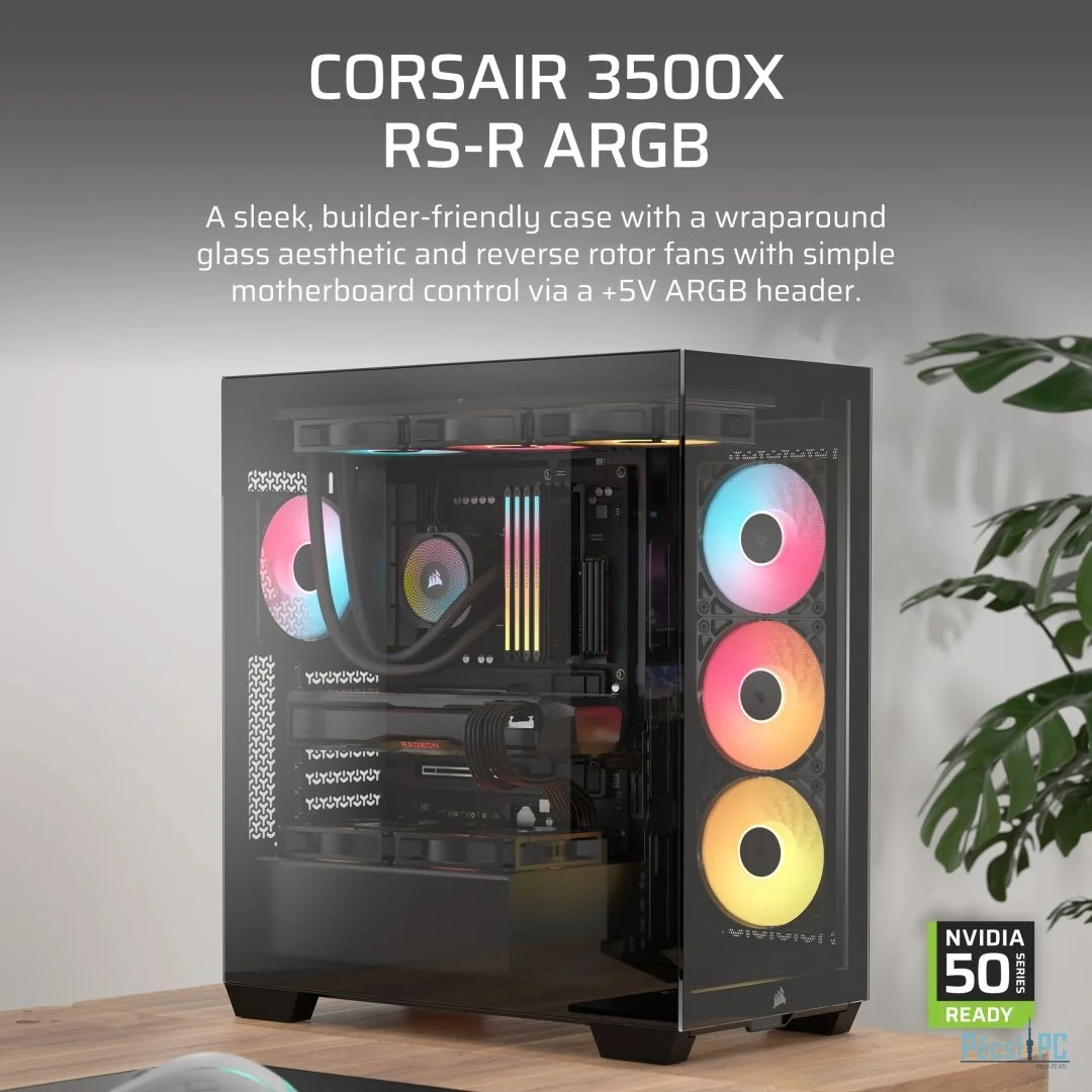 Corsair 3500X RS-R ARGB Tempered Glass Black