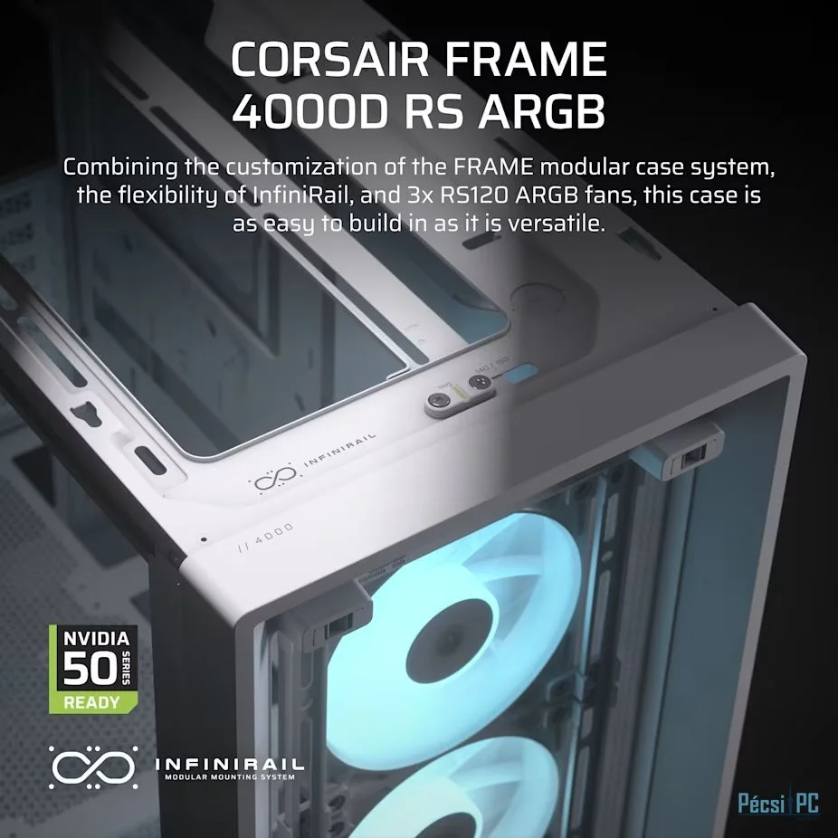 Corsair Frame 4000D RS ARGB Tempered Glass White
