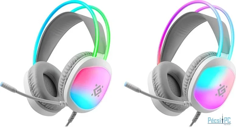Defender Eclipse RGB Gaming Headset White