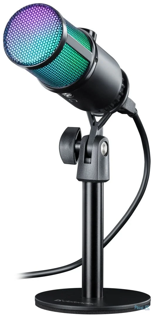 Defender Glow GMC 400 Gaming Stream Microphone Black