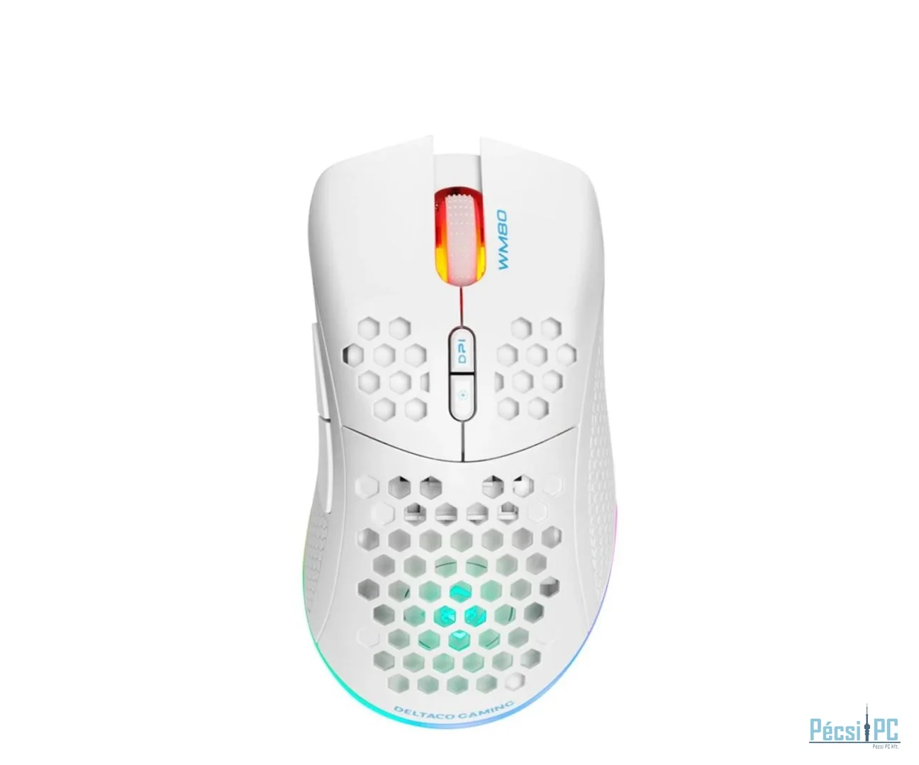 Deltaco GAM-120 WM80 Gaming Wireless Bluetooth Mouse White