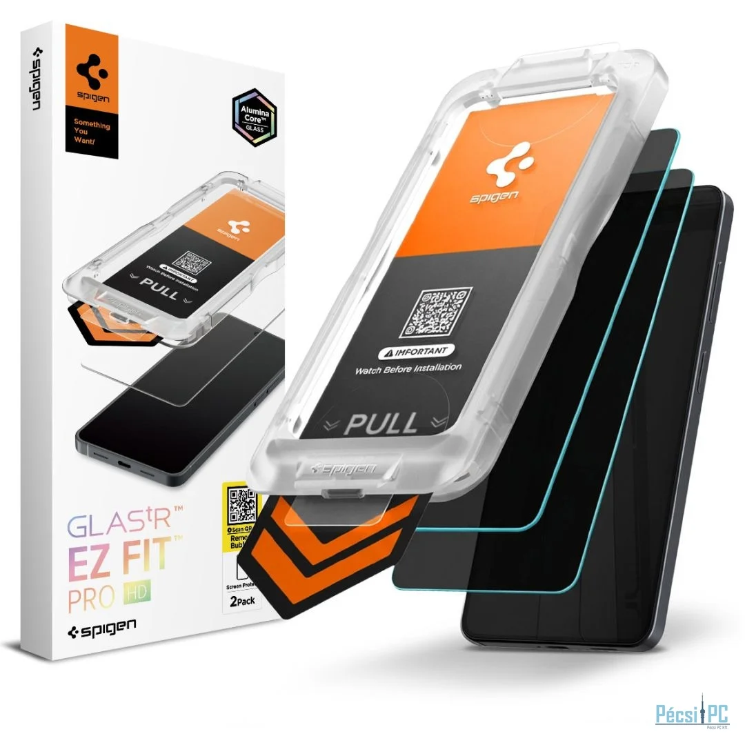 Spigen Glass.tr Ez Fit Pro HD Privacy Tempered Glass for Samsung Galaxy S26+ 2 Pieces Black