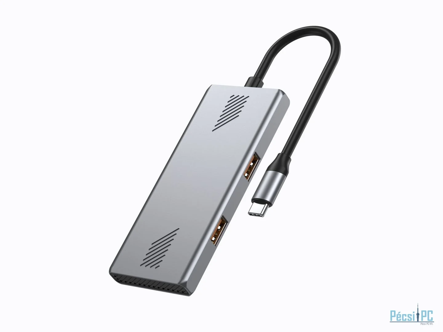 Gembird 4-portos USB3.2 HUB Silver