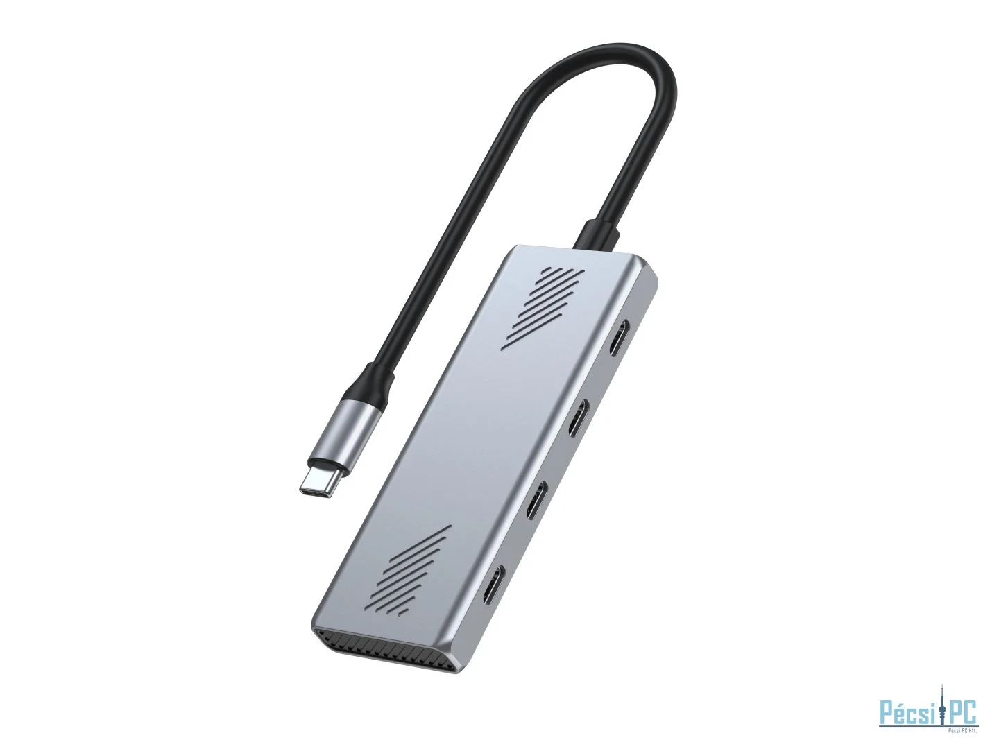 Gembird 4-portos USB3.2 HUB Silver
