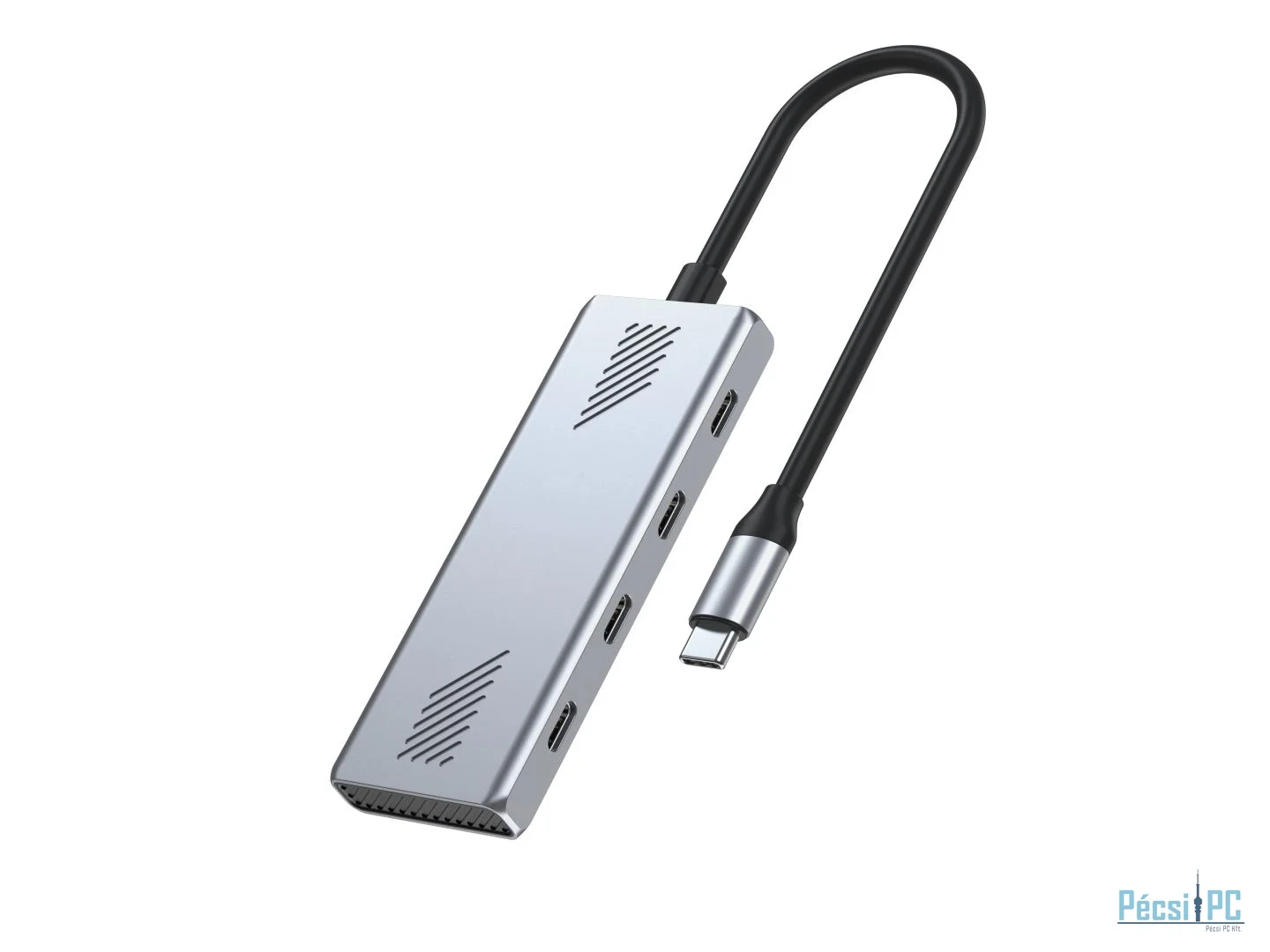 Gembird 4-portos USB3.2 HUB Silver