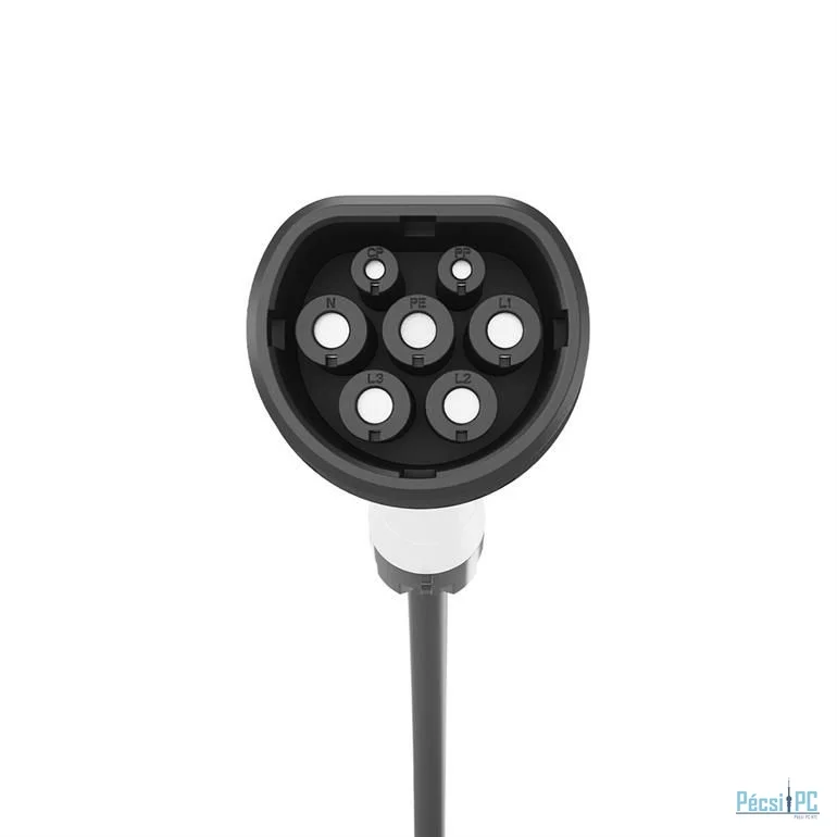 Gembird Mobile EV Charger Schuko to Type 2, 16A 1-phase (3.7 KW) 5m Black