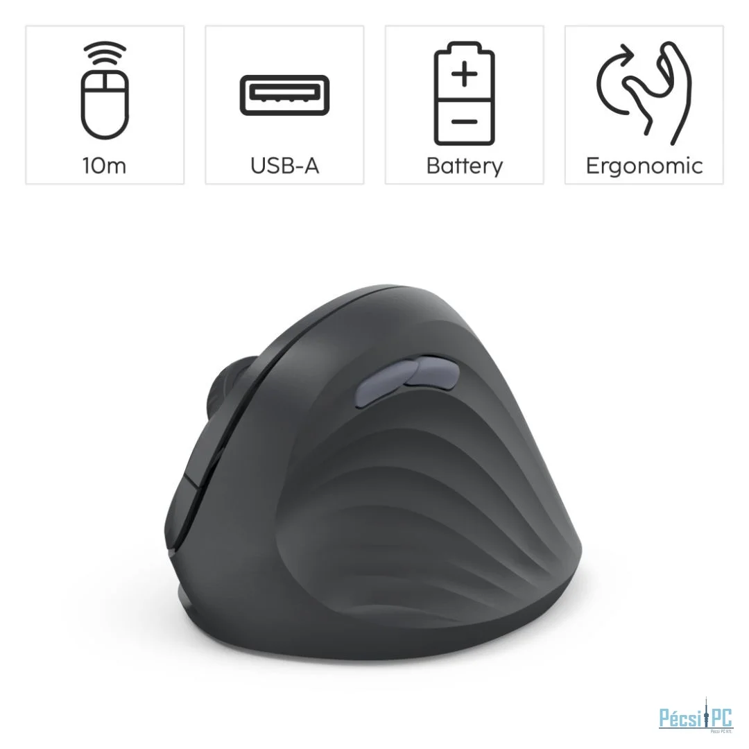 Hama EWM-500R Wireless Ergonomic Vertical Mouse Black