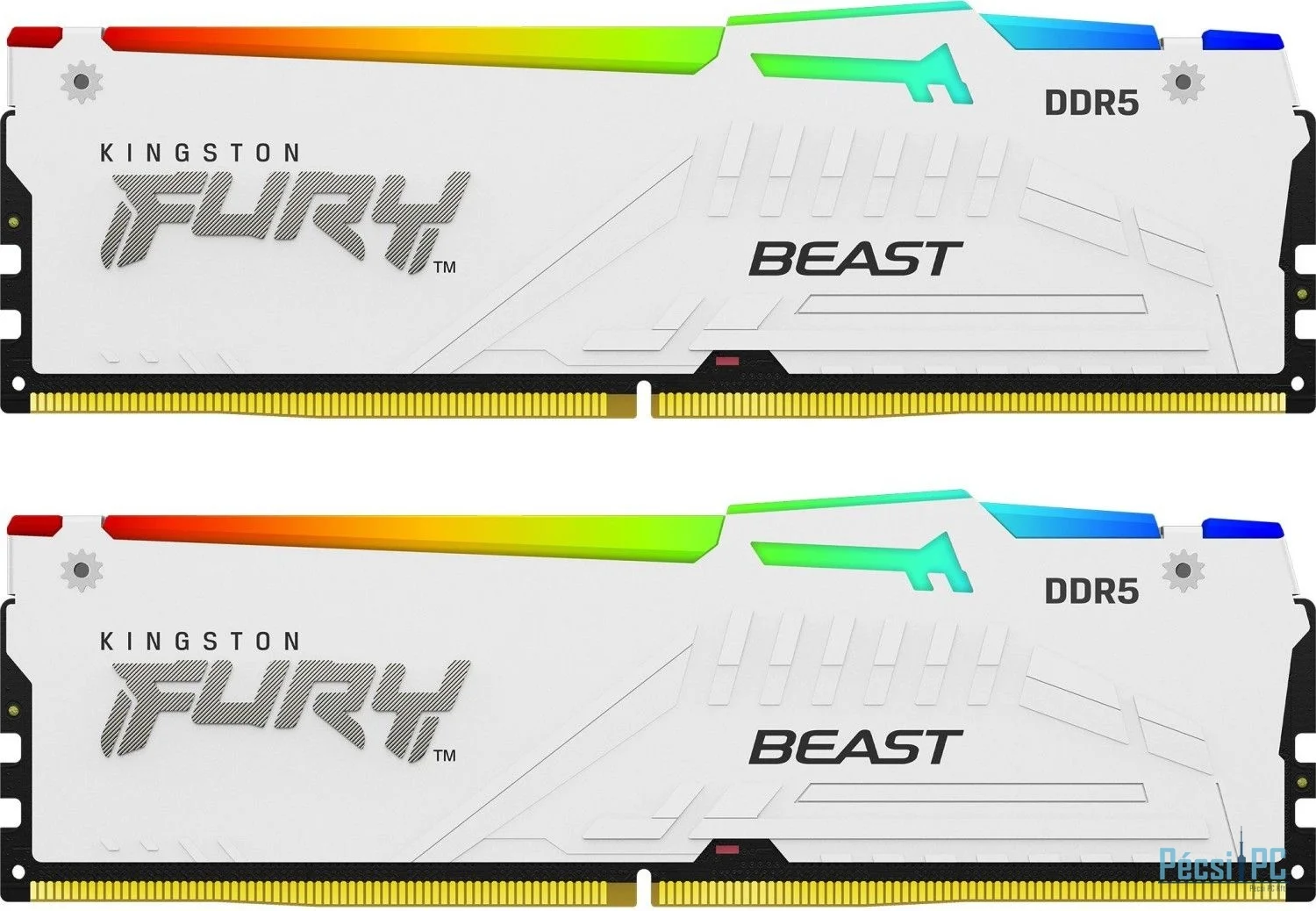 Kingston 16GB DDR5 5200MHz Kit(2x8GB) Fury Beast RGB White