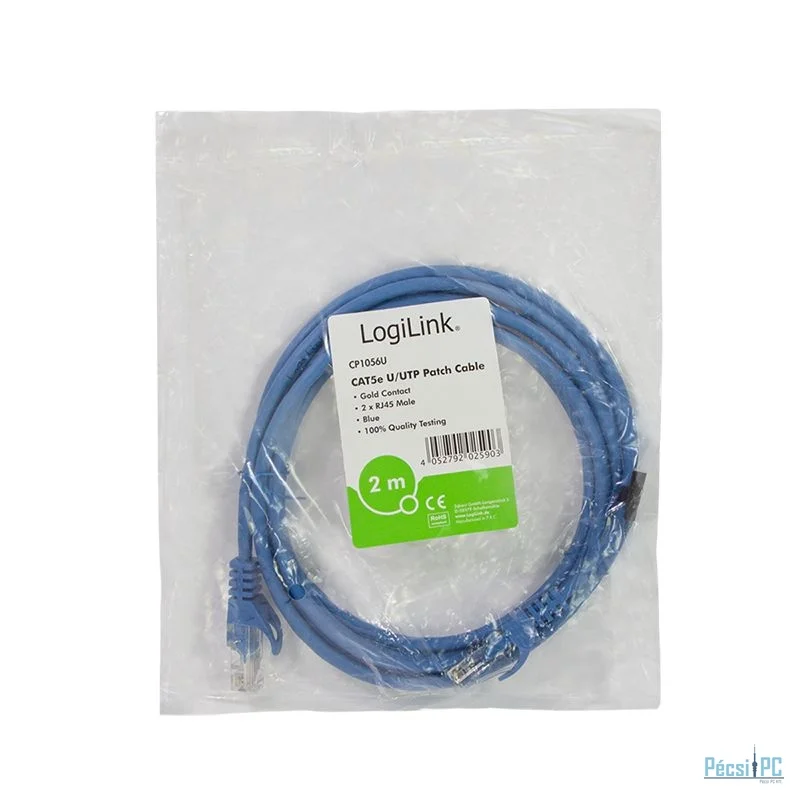 Logilink CAT5e U-UTP Patch Cable 2m Blue