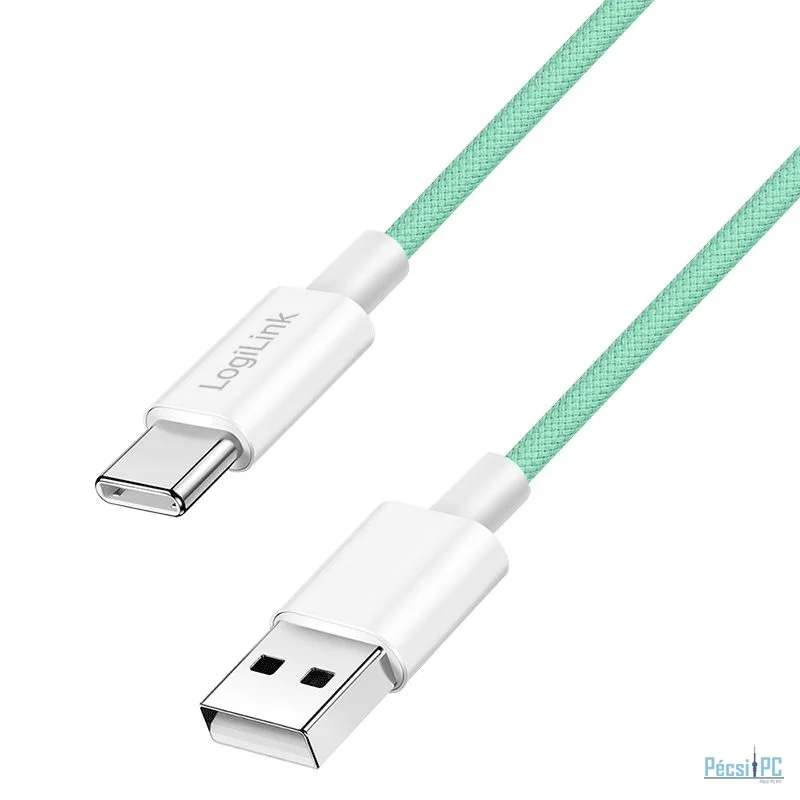 Logilink USB 2.0 Type-C A/M to C/M cable 1m Green