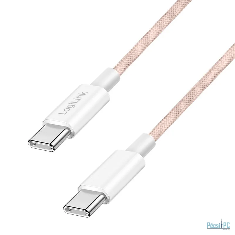 Logilink USB 2.0 Type-C male to male cable 1m Pink