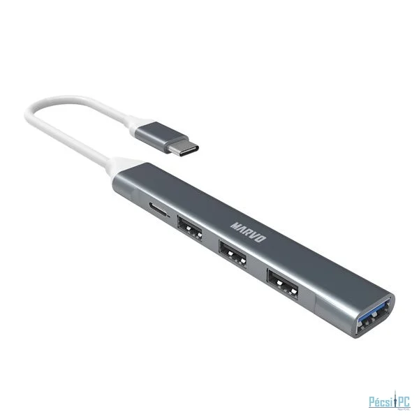 Marvo 5-portos USB2.0 HUB Grey