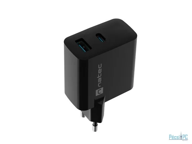 natec Ribera Gan Wall Charger Black