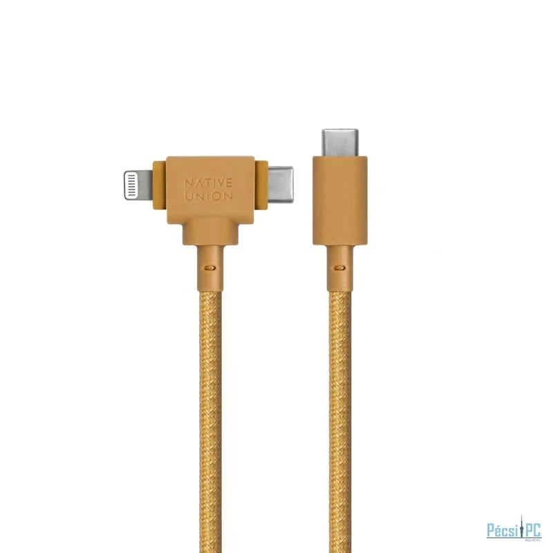 Native Union Belt Cable Duo (USB-C – Lighting/USB-C) 1,5m Kraft