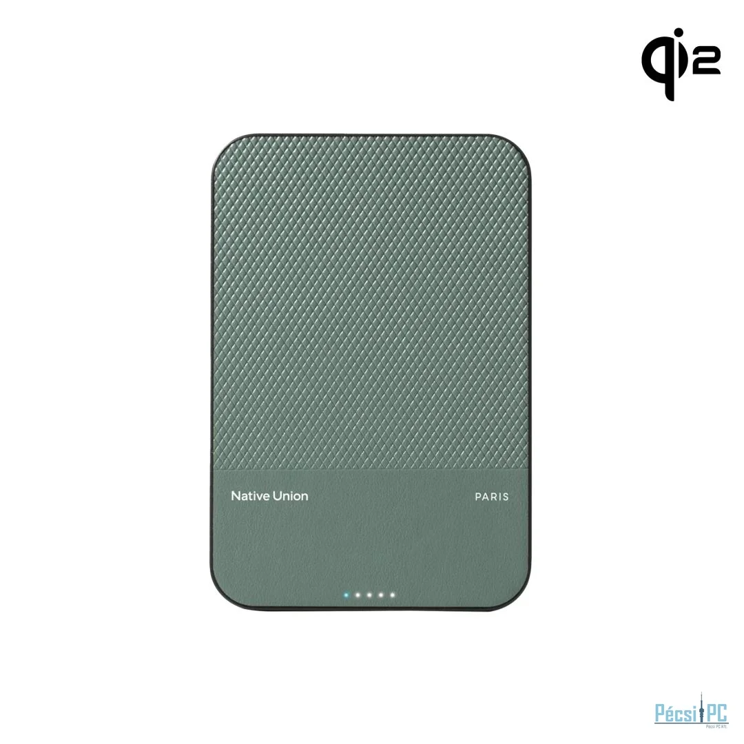 Native Union (Re)Classic Magnetic Power Bank Qi2 5000mAh Slate Green