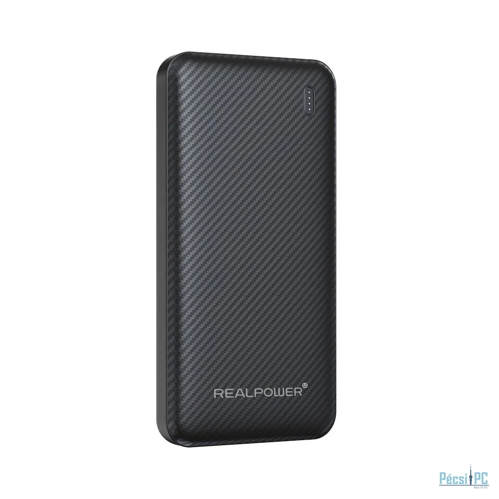 Realpower PB-10000 Plus 10000mAh PowerBank Black