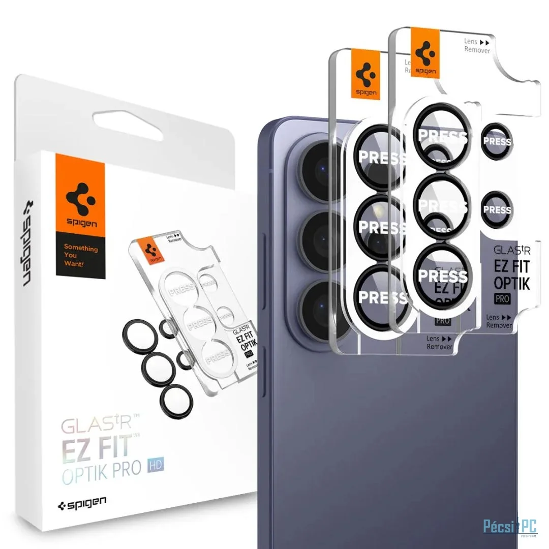 Spigen Glass tR EZ Fit Optik Pro HD for Samsung Galaxy S26 Ultra 2 Pack Black