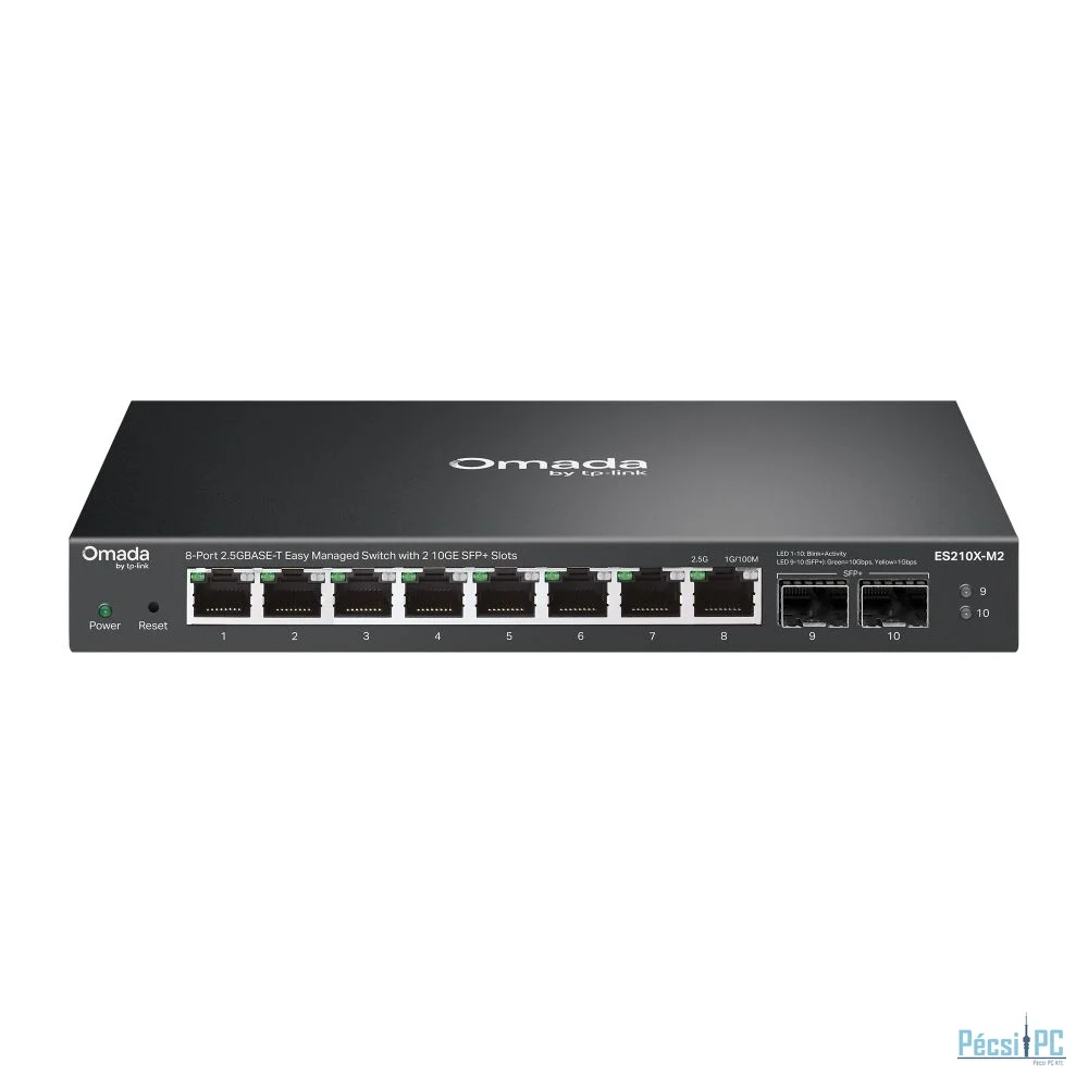 TP-Link ES210X-M2 Omada 8-Port 2.5G BASE-T Easy Managed Switch with 2 10GE SFP+ Slots