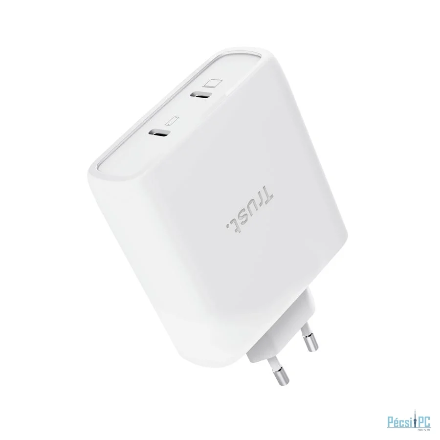 Trust Maxo 100W 2-Port USB-C GaN Charger White