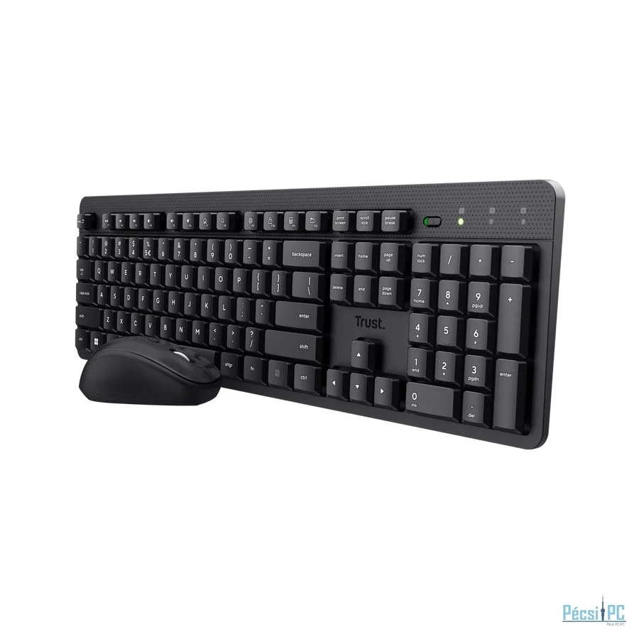 Trust Ody II Silent Wireless Keyboard & Mouse Set Black US