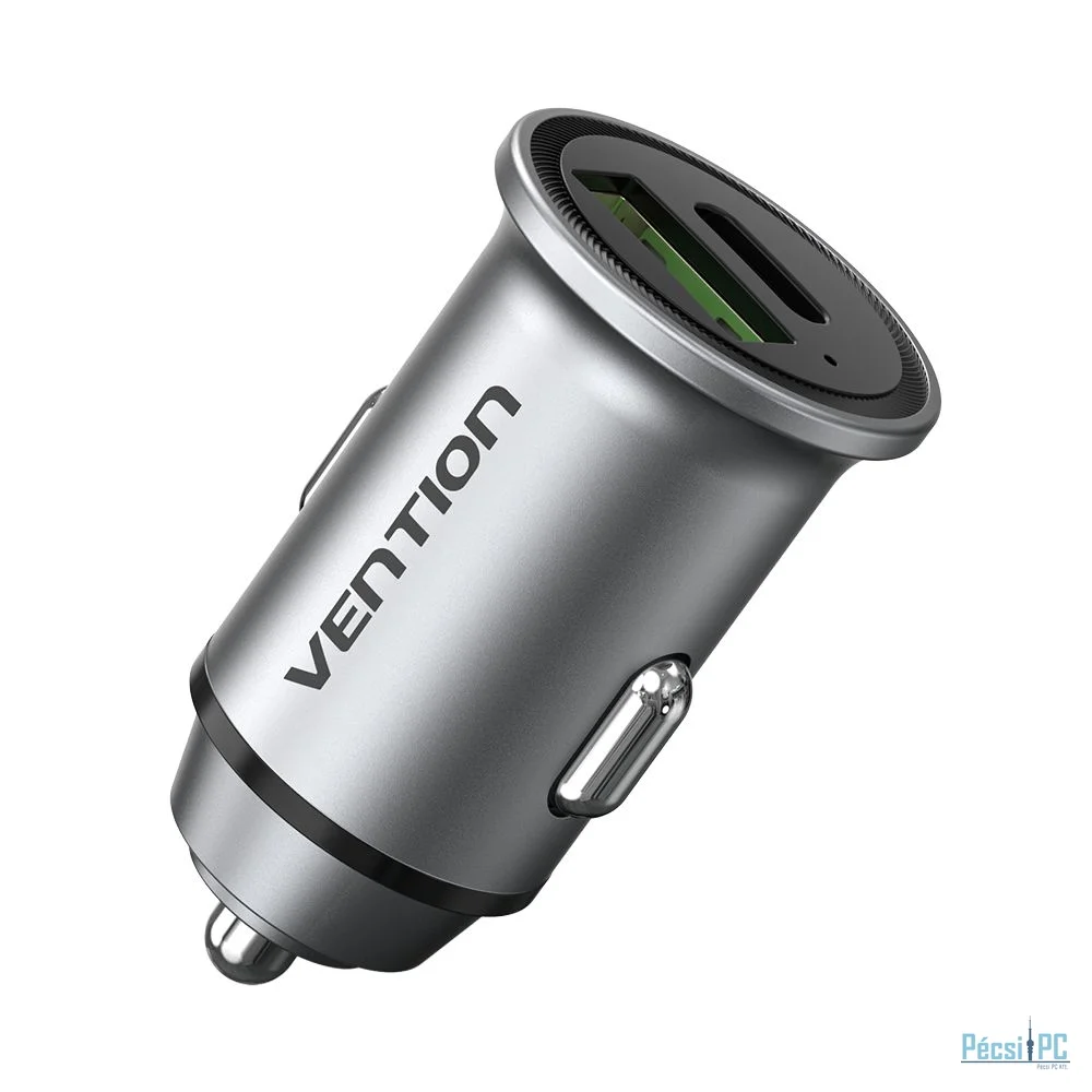 Vention 2-Port Car Charger Silver