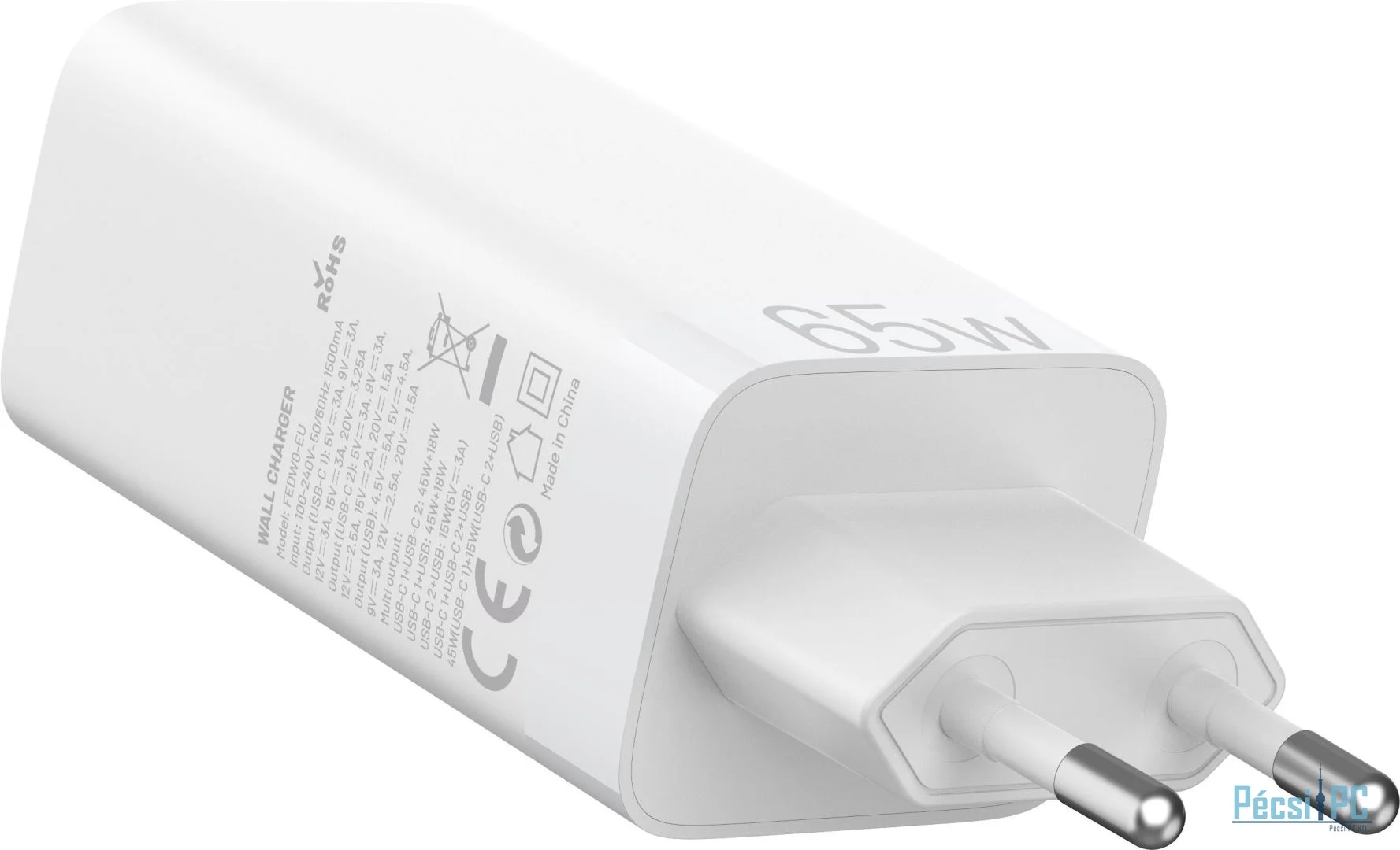 Vention 3-Port USB Charger White