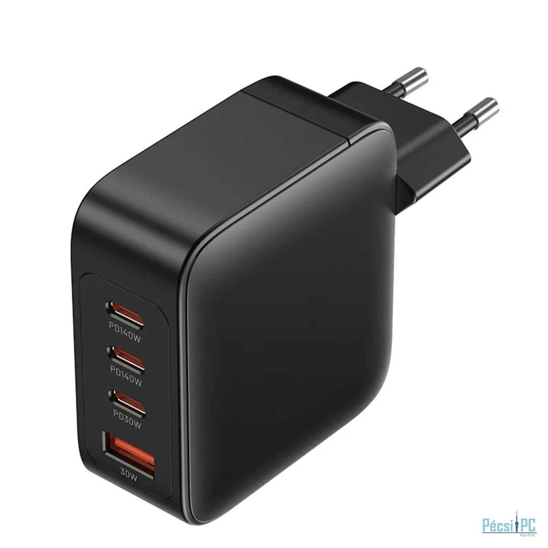 Vention 4-Port USB Gan Charger Black