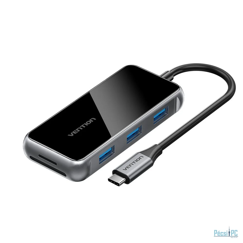 Vention 7-in-1 USB-C Docking Station Silver/Black