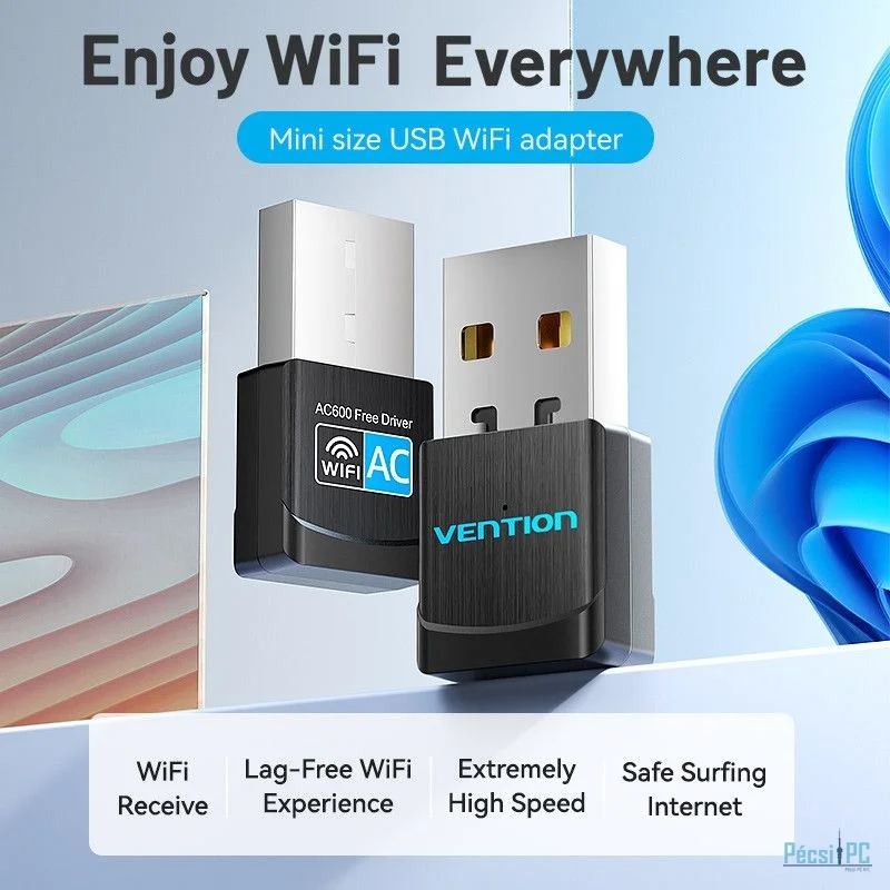 Vention KDRB0 Wi-Fi Adapter Black