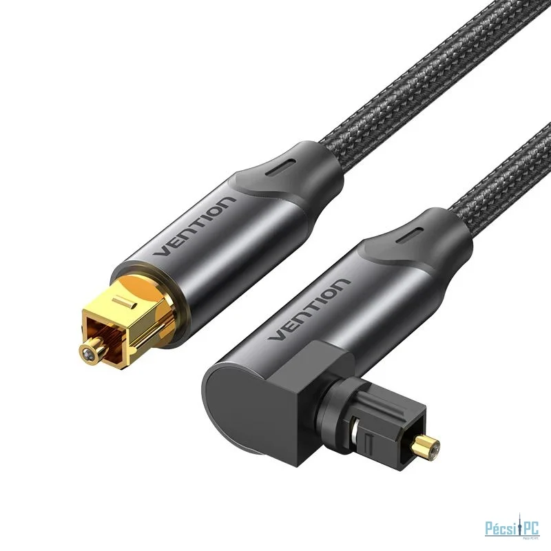 Vention Toslink optical audio cable braided 5m Black