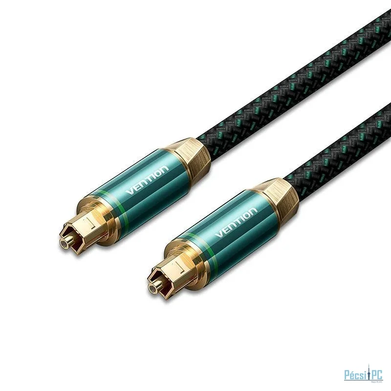Vention Toslink optical audio cable braided 5m Green Copper