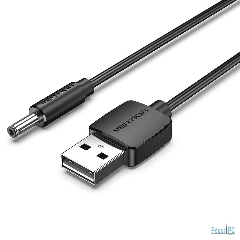 Vention USB 2.0 A to DC Cable 0,5m Black