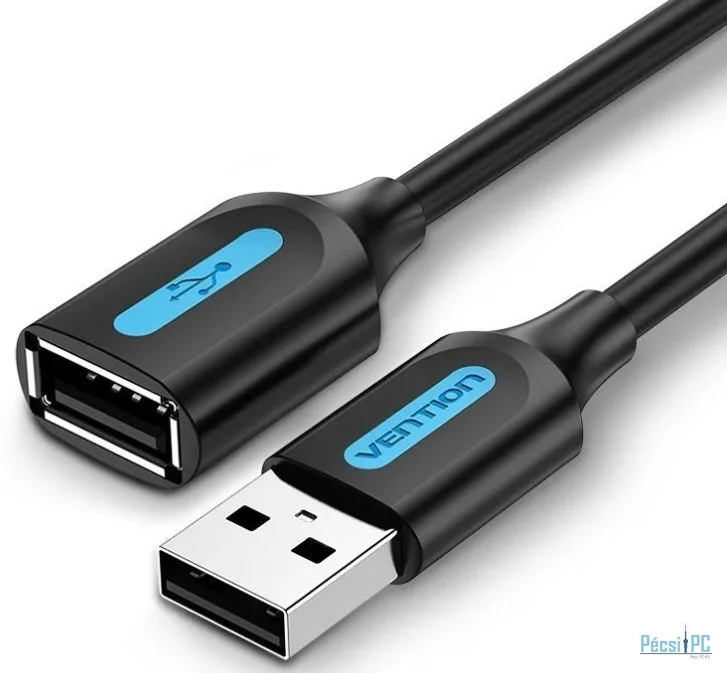 Vention USB 2.0 A to USB 2.0 A Extension Cable 1,5m Black