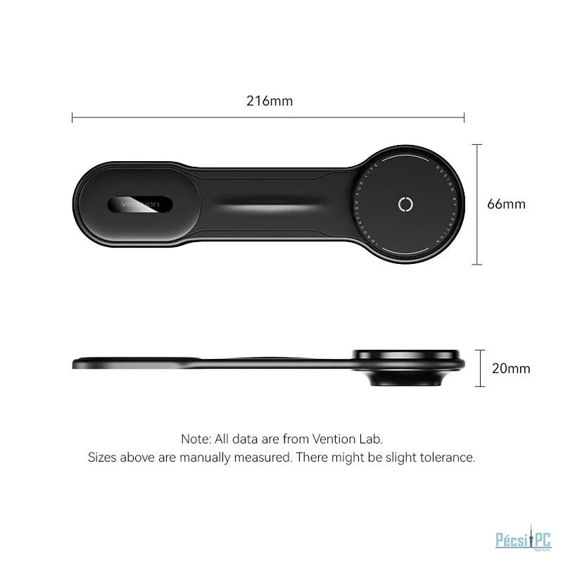 Vention Wireless Car Mount Charger Black