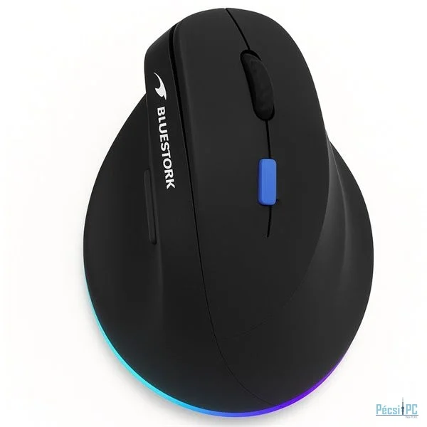Bluestork M-WL-ERGO-LUMI-TH Wireless Mouse Black