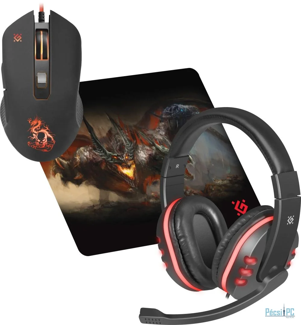 Defender Devourer MHP 006 Gaming Mouse Kit Black/Red