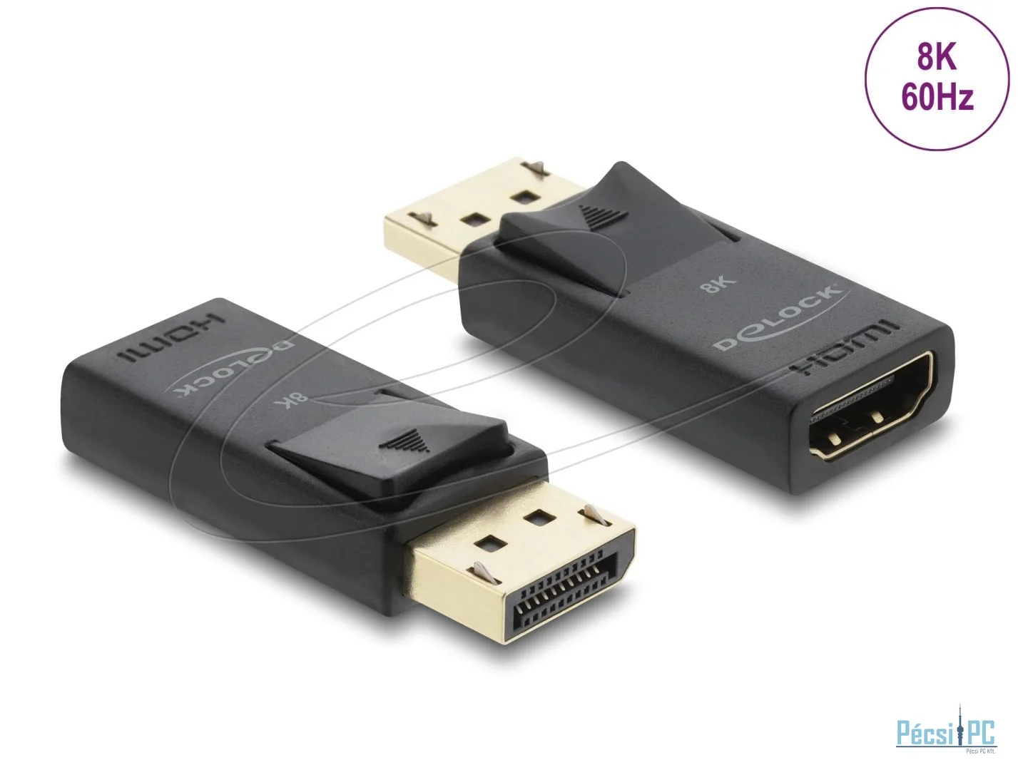 DeLock Active DisplayPort 1.4 to HDMI Adapter 8K with HDR Black
