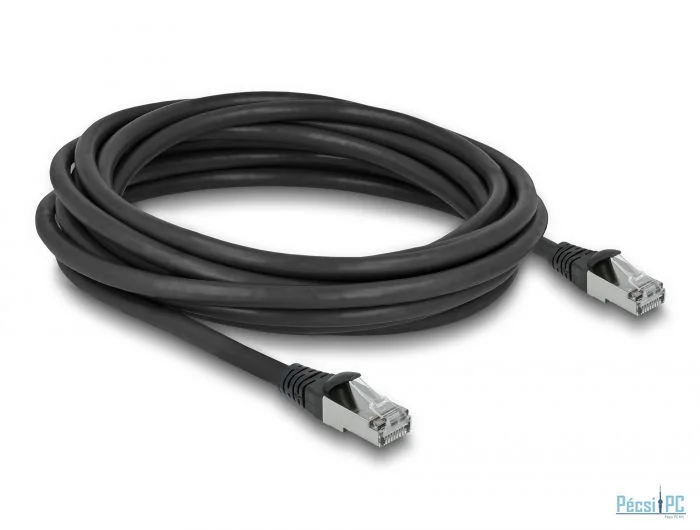DeLock CAT6A S-FTP Patch Cable 5m Black