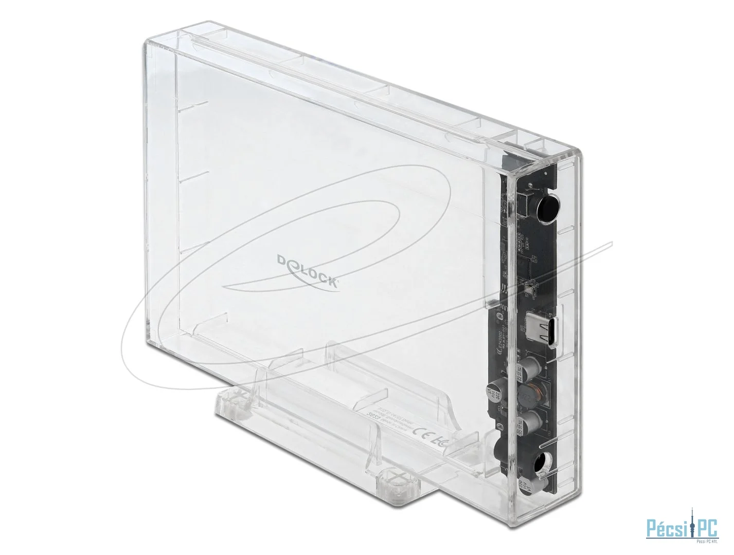 DeLock External Enclosure for 3.5″ SATA HDD Transparent