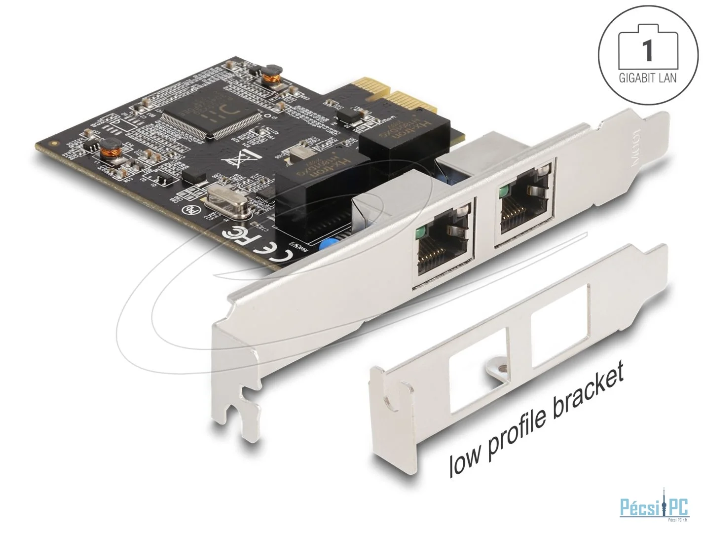 DeLock PCI Express Network Card Gigabit LAN 2xRJ45