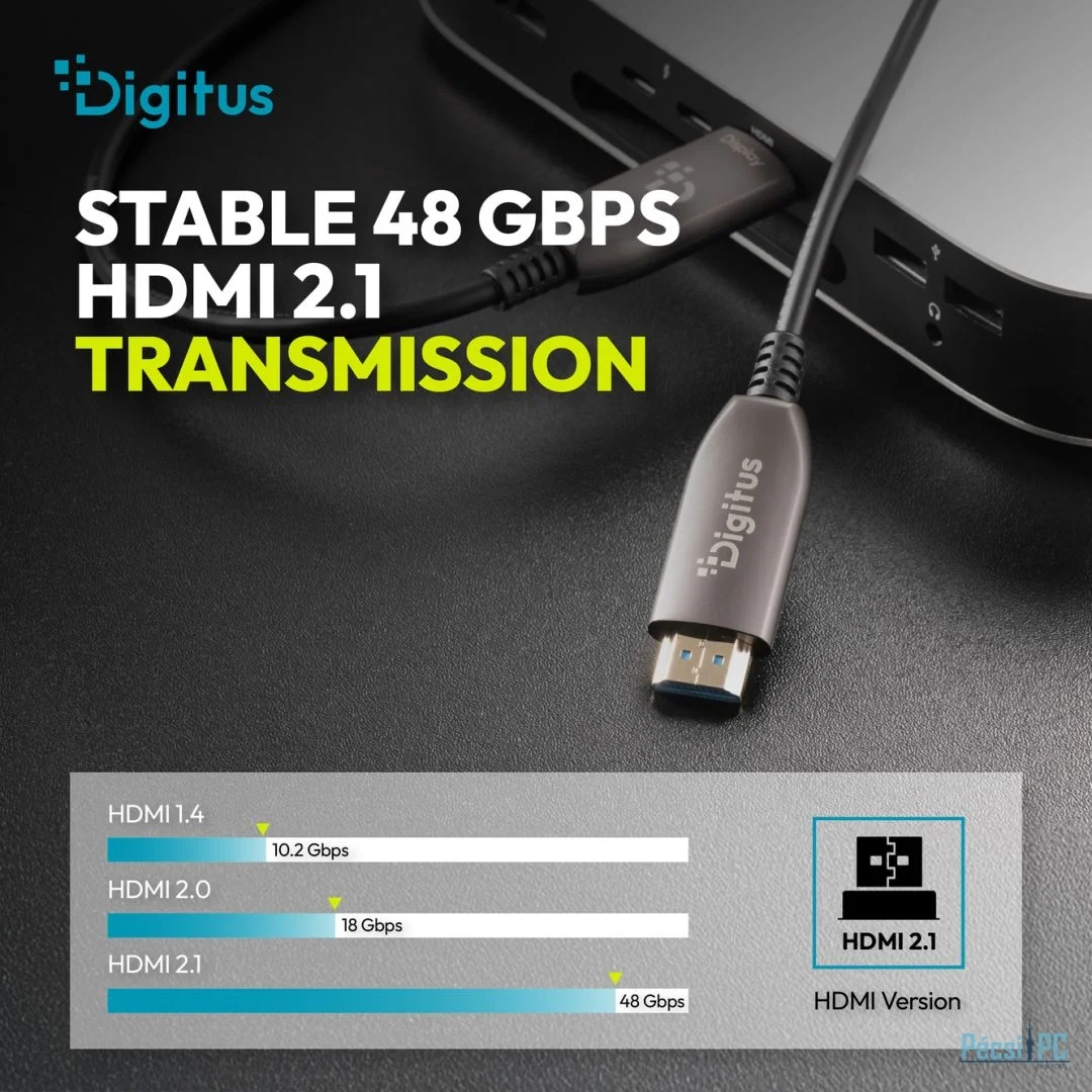 Digitus HDMI AOC Hybrid Fiber Optic Cable UHD 8K 70m Black