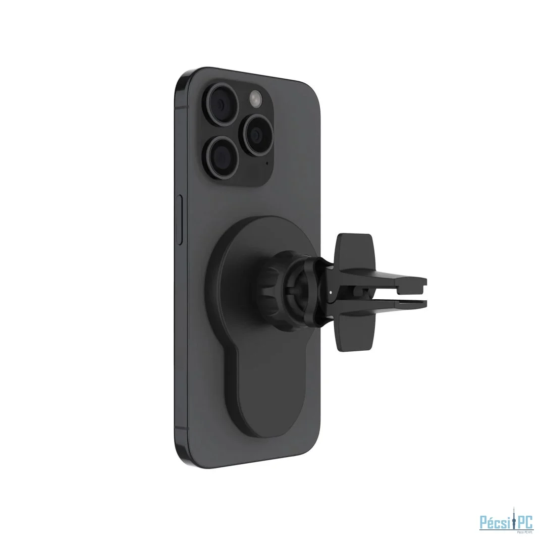 FIXED MagClick 2 autós tartó wireless töltővel 15W, fekete