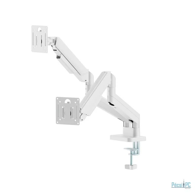 Gembird Desk mounted adjustable double monitor arm 17
